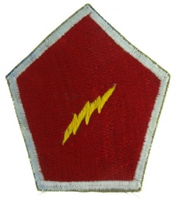 Нашивка «5-й полковой боевой группы» (связь) США  (копия)