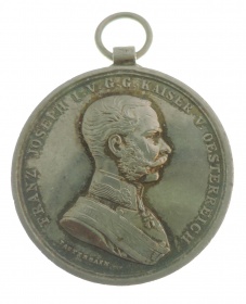 Серебряная медаль «За храбрость» Франц-Иосиф 1, Австро-Венгрия