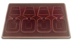 Мини-планшет для 4-х орденов или медалей (бордовый или синий)