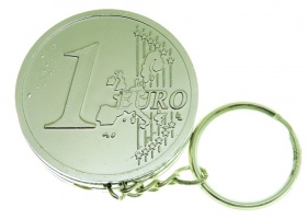 Зажигалка «1 евро» (цвет серебряный)