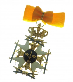 Большой крест «Ордена Меча» Королевство Швеция (муляж)