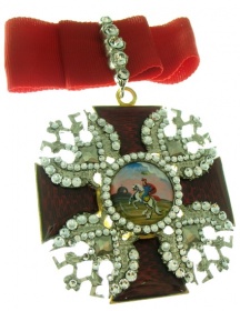 Крест шейный ордена Св. Александра Невского (муляж) 