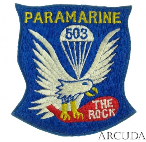 Нашивка нарукавная 503-го парашютно-пехотного полка. США (копия)