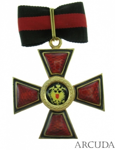 Крест ордена Св. Владимира 2-й степени для иноверцев. (муляж)