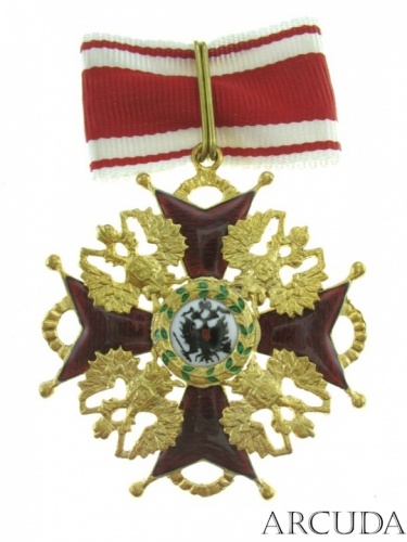 Крест ордена Св. Станислава 2-й степени для иноверцев (муляж)