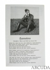 Почтовая открытка с немецким маршем «Hannelore». Германия