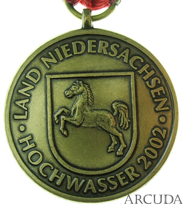 Медаль «Наводнения 2002г.» Нижняя Саксония