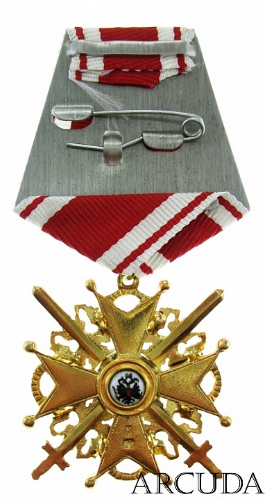 Крест ордена Св. Станислава 3-й степени для иноверцев с мечами (муляж)