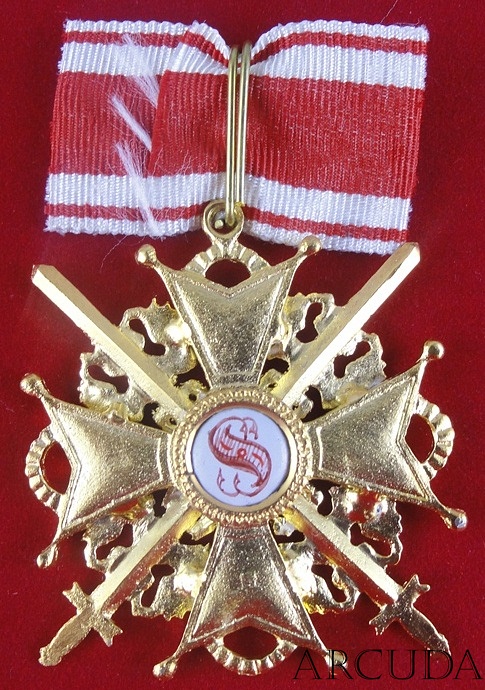 Крест ордена Св. Станислава 2-й степени с мечами (муляж)