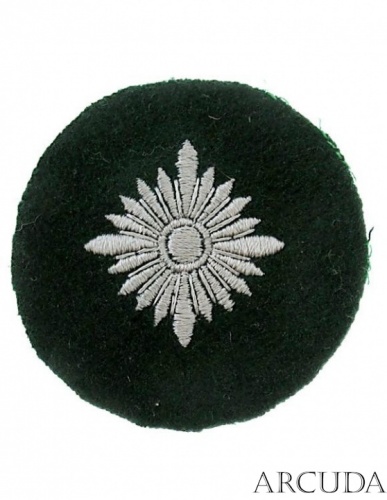 Нашивка старший солдат «Oberschiitze» цвет темно-зеленый. Германия