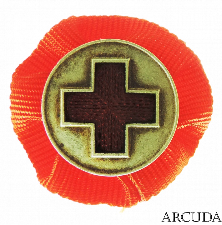 Фрачная медаль «Русско-японская война 1904-1905» Красный крест (муляж)