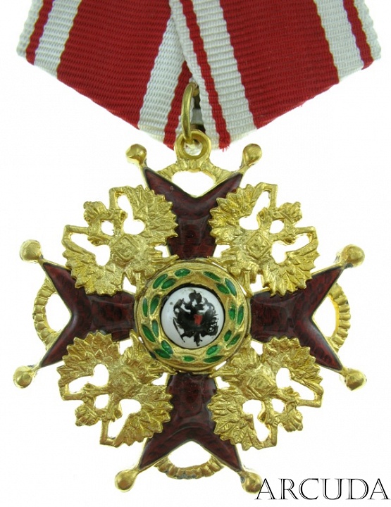 Крест ордена Св. Станислава 3-й степени для иноверцев (муляж)