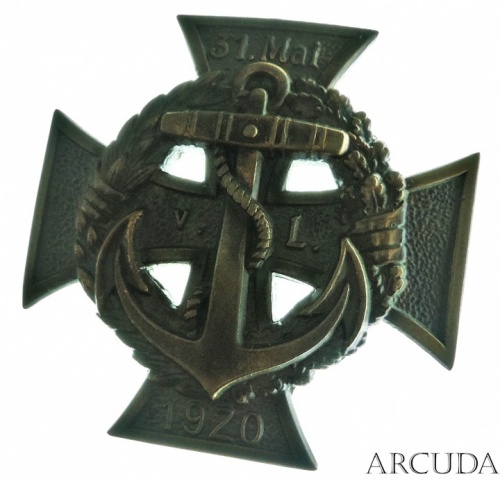 Крест «Заслуг» 3-й Морской бригады фон Лёвенфельда 1-го класса (муляж)
