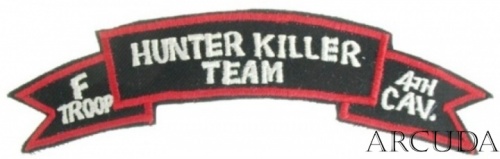 Нашивка «Hunter Killer Team» 4-й кавалерийский полк. США (копия)