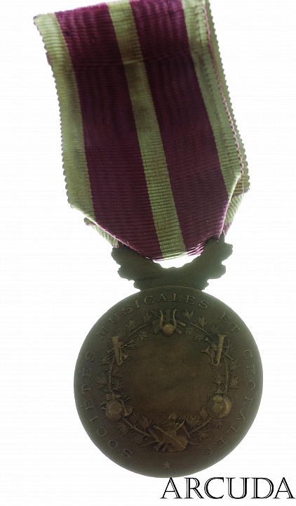 Медаль «Музыкальные и хоровые общества» 1924 г., Франция 