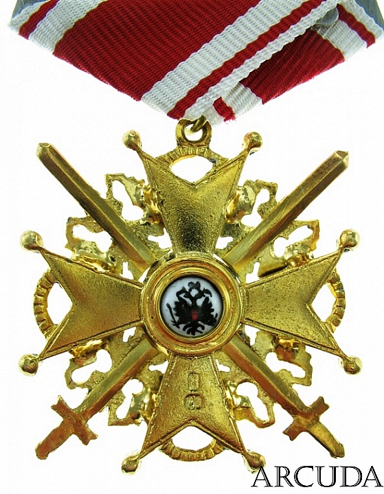 Крест ордена Св. Станислава 3-й степени для иноверцев с мечами (муляж)