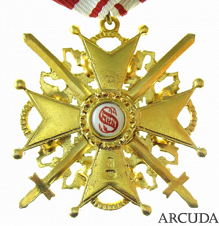 Крест ордена Св. Станислава 3-й степени с мечами (муляж)