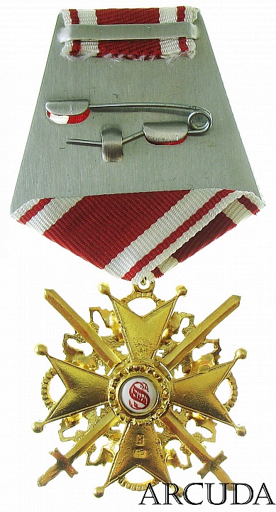 Крест ордена Св. Станислава 3-й степени с мечами (муляж)